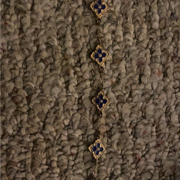 Fashion Nova Jewelry - Fashion Nova Gold and Blue Floral Necklace